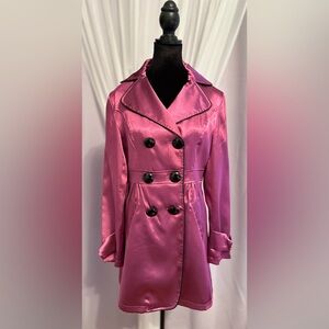 Reduced-Beautiful hot pink satin-looking dressy jacket!